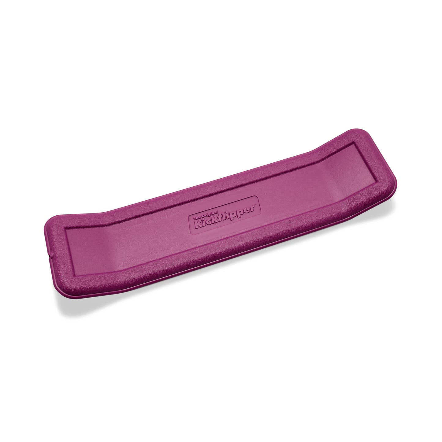 A purple board sports training tool with the brand name 'The Original Kickflipper' on the surface.